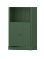 Par de portas de madeira maciça na cor verde / coleção biblioteca